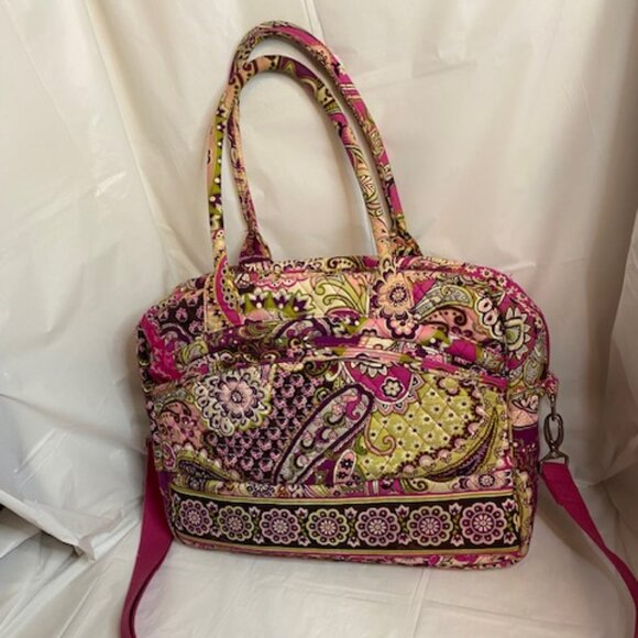 Vera Bradley Handbags - Vera Bradley Very Berry Metropolitan Travel Computer Bag